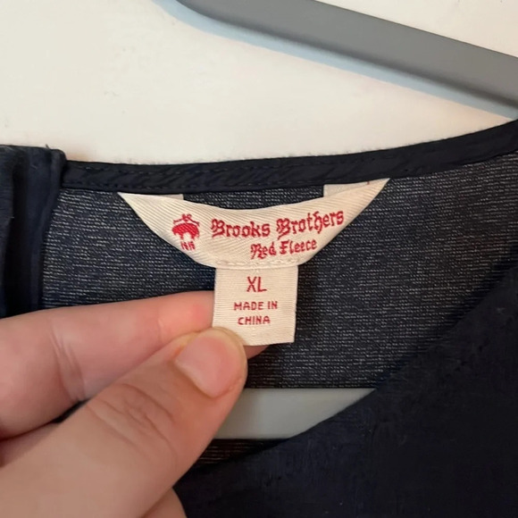 Brooks Brothers Red Fleece Navy & Red Striped Dress Size XL - Picture 2 of 5